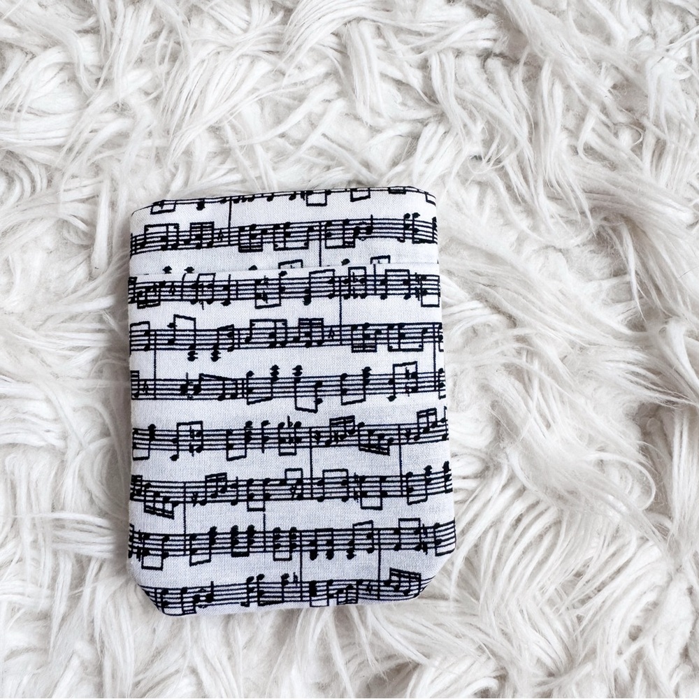 Handmade Music Note Card Holder Wallet